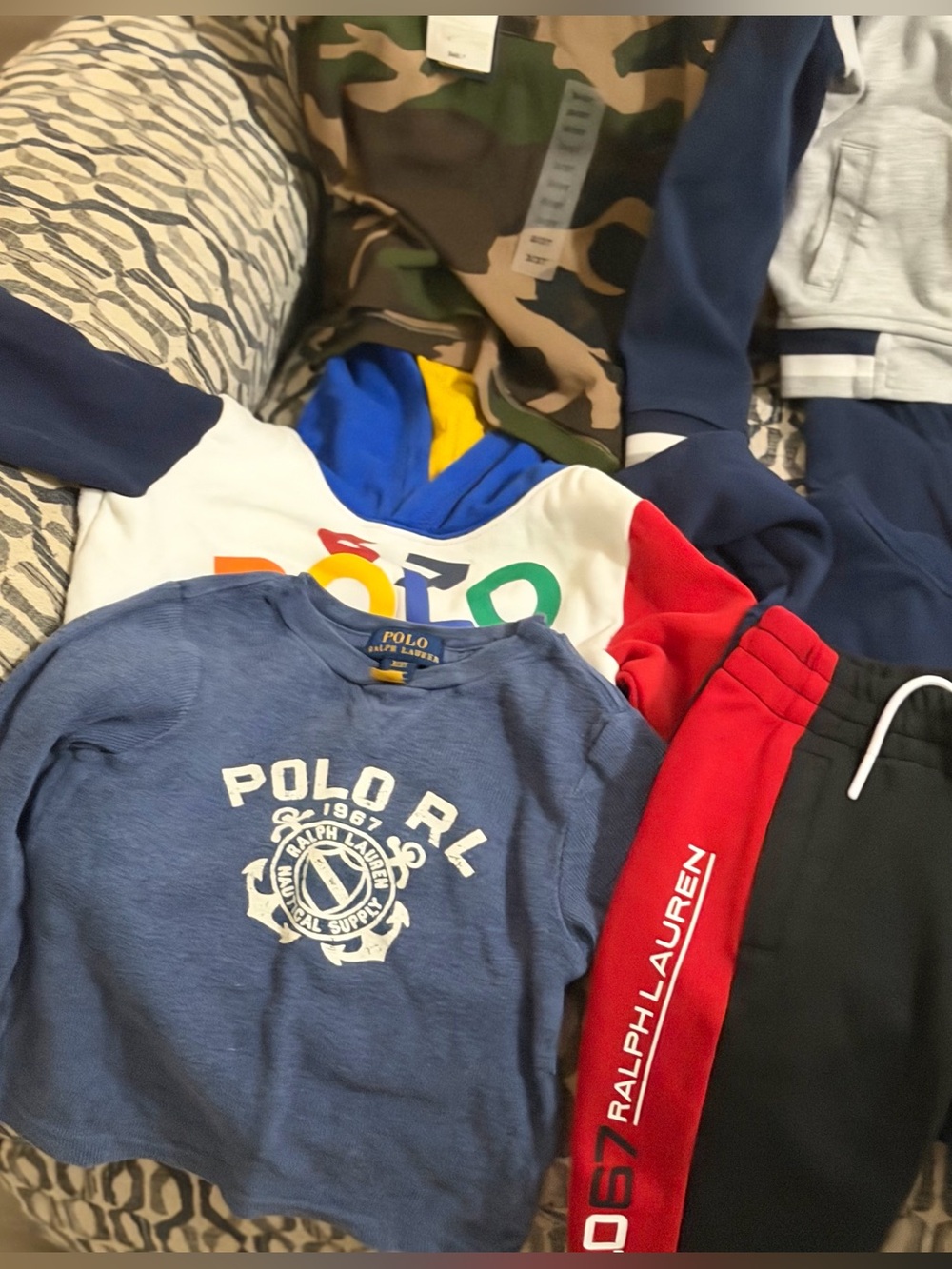 Polo by Ralph Lauren Size 3t Bundle of six Sweatshirts,Sweatpants,Shirts